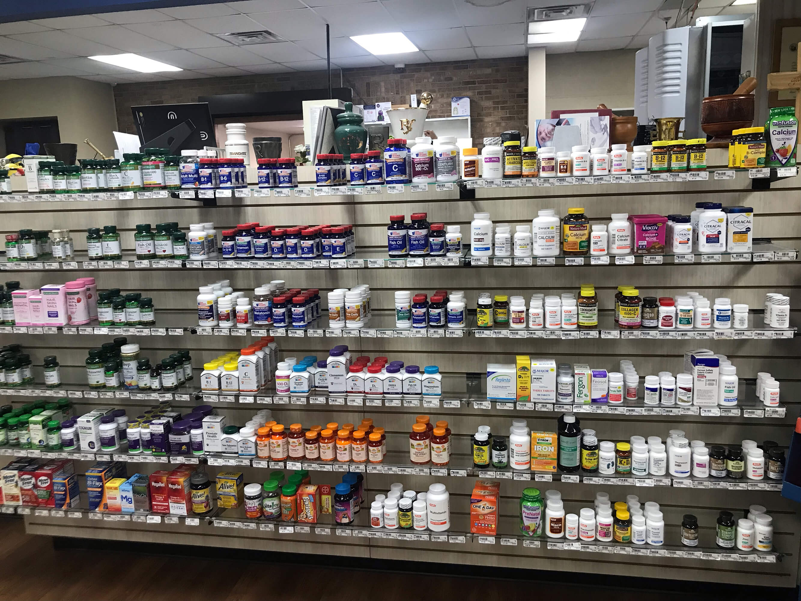 Medications and Vitamins for sale at Gibson Pharmacy in Athens TX